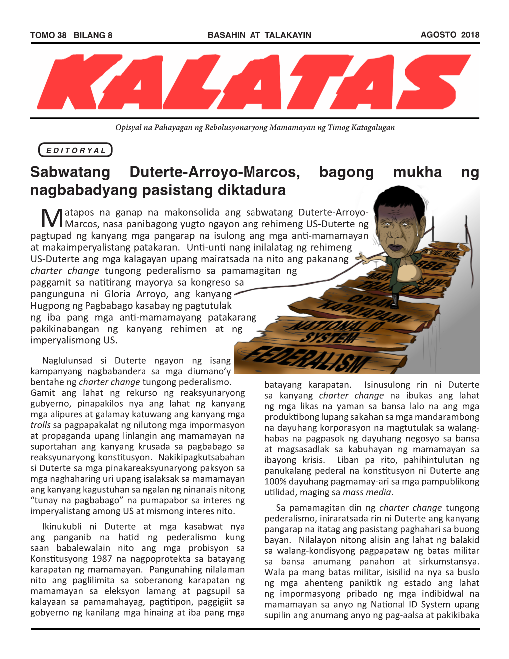 Sabwatang Duterte-Arroyo-Marcos, Bagong Mukha Ng Nagbabadyang