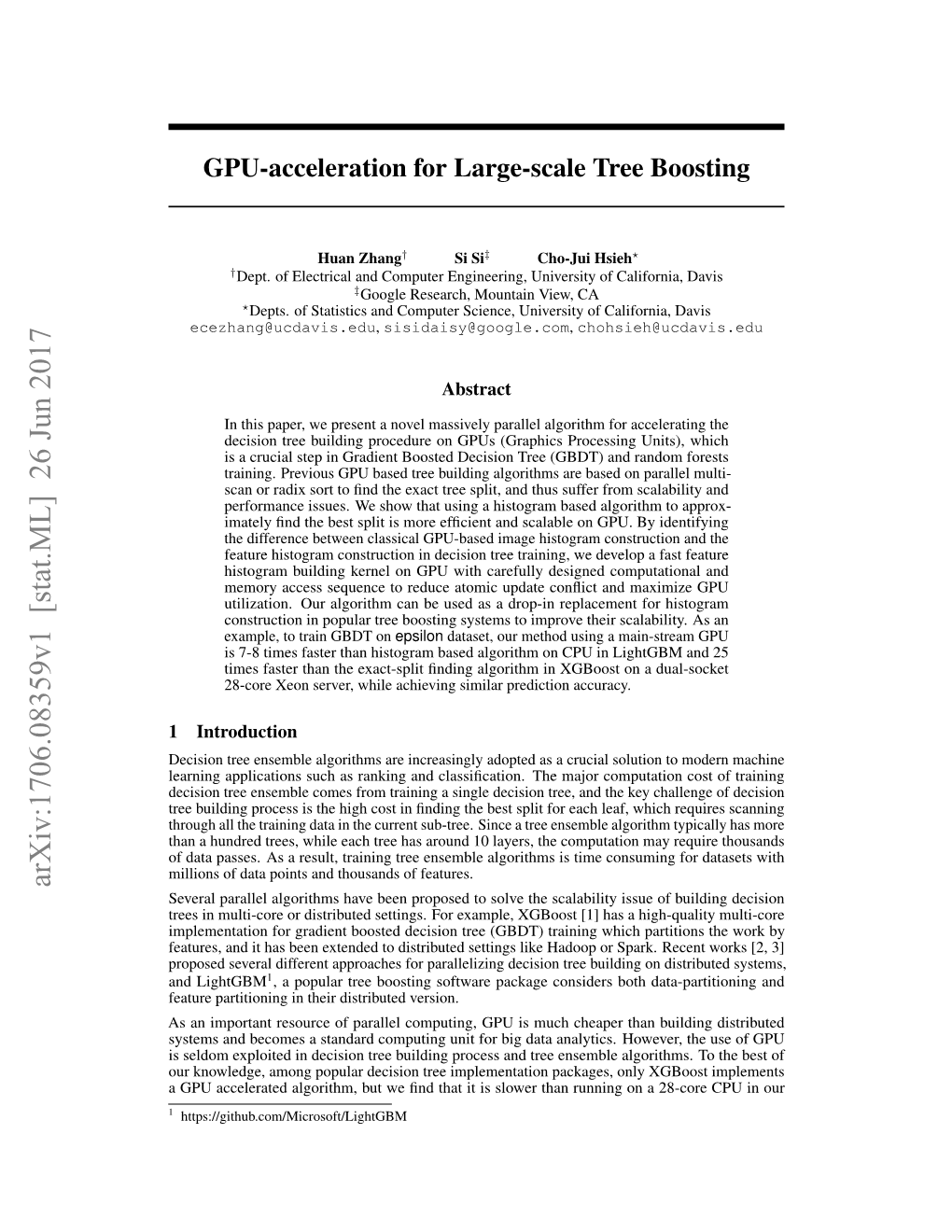 GPU-Acceleration for Large-Scale Tree Boosting