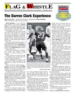 FLAG & WHISTLE the Darren Clark Experience