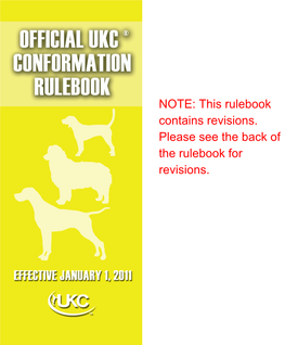 This Rulebook Contains Revisions. Please See the Back of The