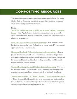 Composting Resources