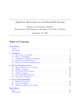 Algebraic Structures on Grothendieck Groups