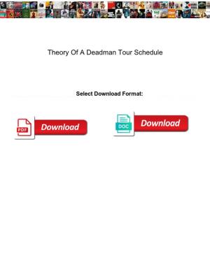 Theory of a Deadman Tour Schedule