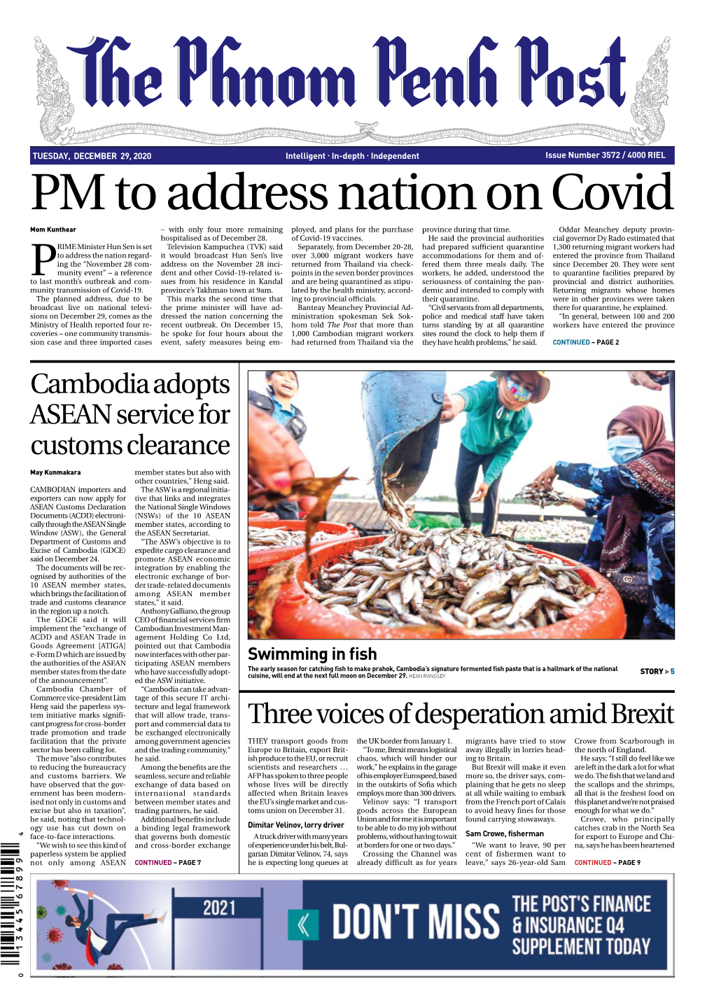 PM to Address Nation on Covid Mom Kunthear – with Only Four More Remaining Ployed, and Plans for the Purchase Province During That Time