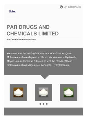 Par Drugs and Chemicals Limited