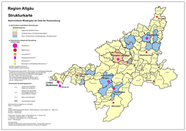 Strukturkarte LEP Der Region Allgäu