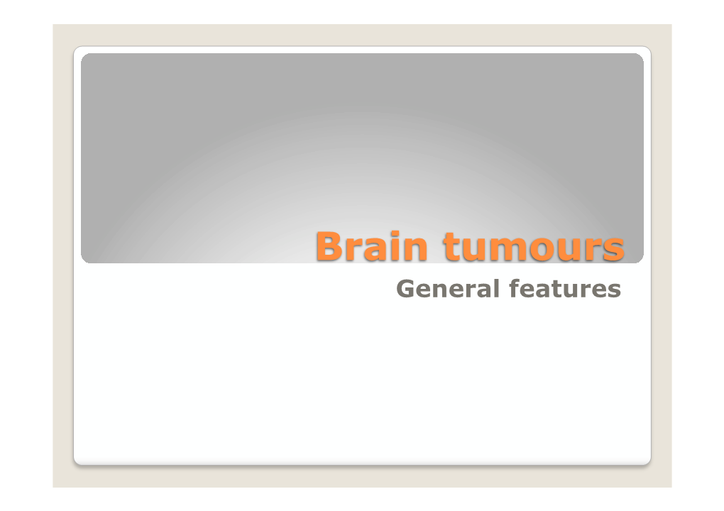 11E. SNC Tumours 1