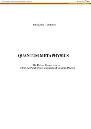 Quantum Metaphysics