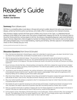 Reader's Guide