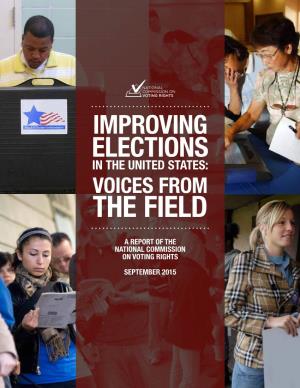 Improving Elections in the United States: Voices from the Field