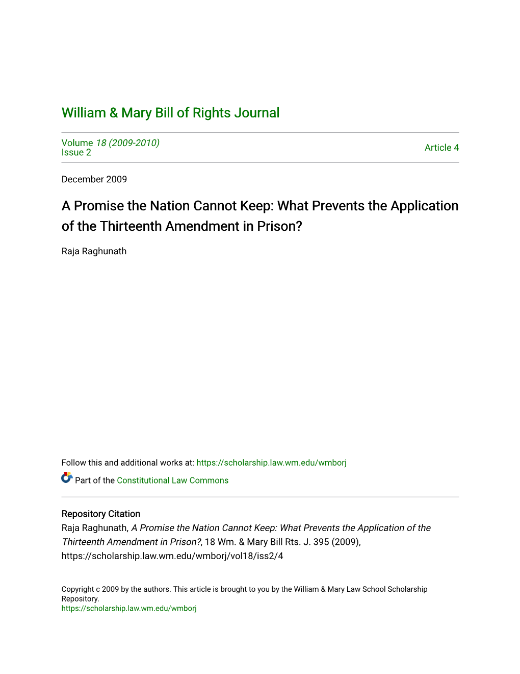 What Prevents the Application of the Thirteenth Amendment in Prison?