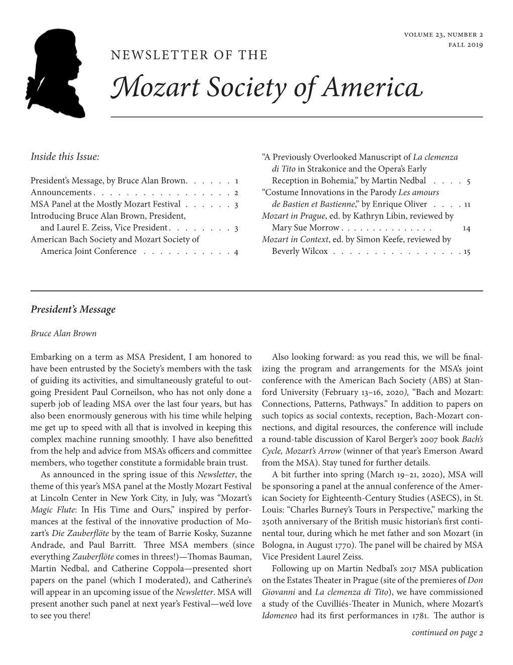 Mozart Society of America