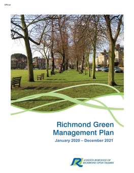 Richmond Green Management Plan 2020-21: Foreword