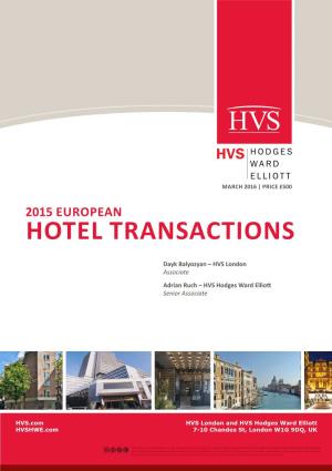 Hotel Transactions