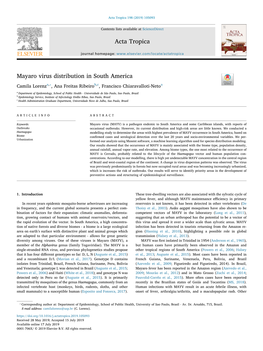 Mayaro Virus Distribution in South America