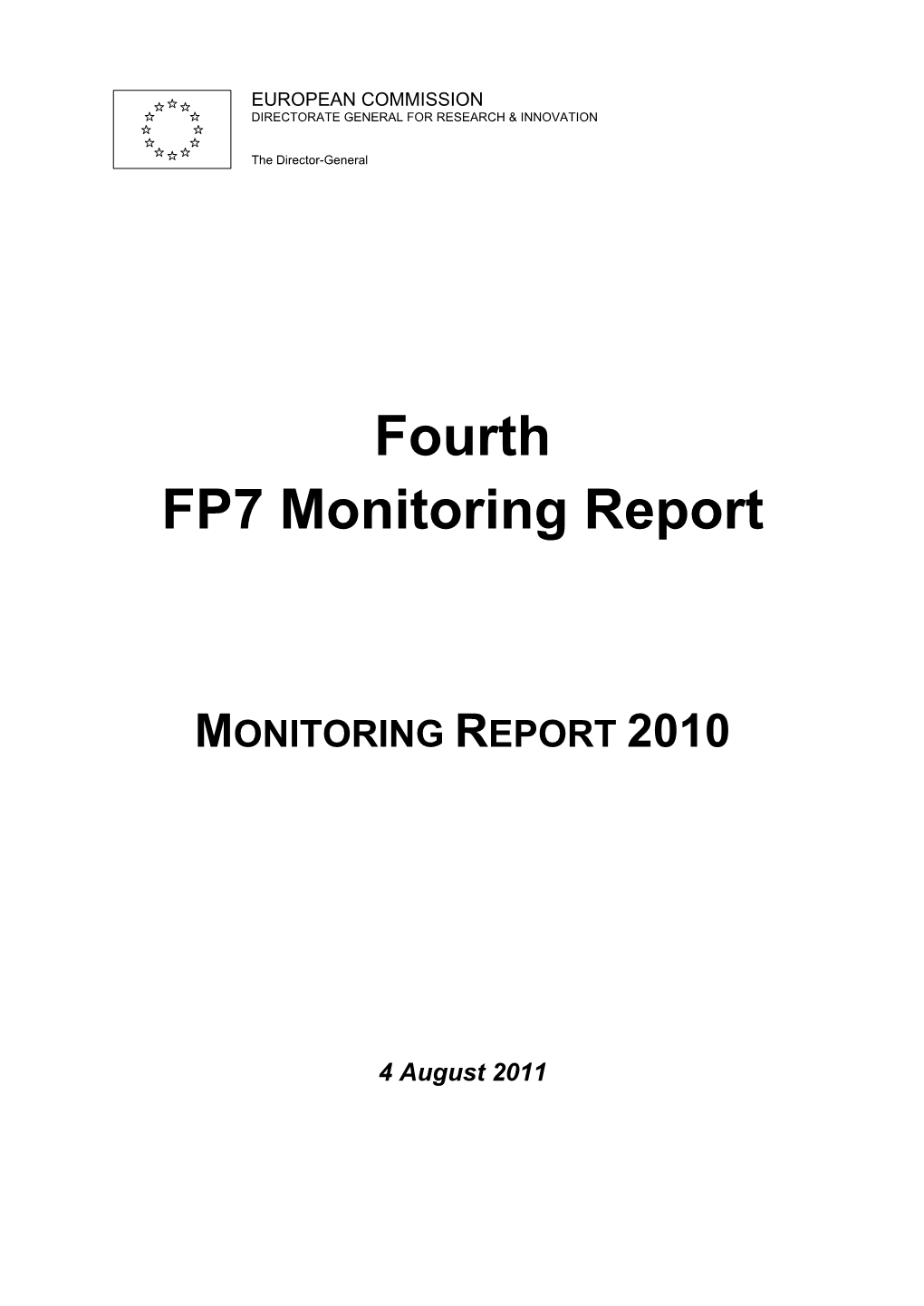 Fourth FP7 Monitoring Report