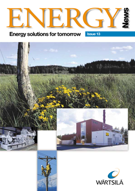Energy Solutions for Tomorrow Issue 13 in This Issue