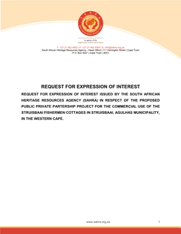 Expression of Interest