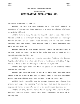 Legislative Resolution 621