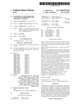 (12) United States Patent (10) Patent No.: US 9.486.453 B2 Javitt (45) Date of Patent: Nov
