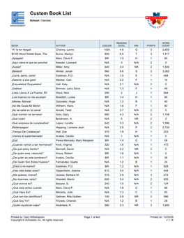 Reading Counts Part 1