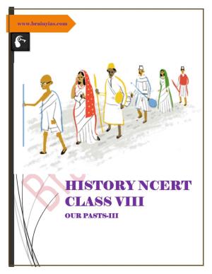 History Ncert Class Viii Our Pasts-Iii