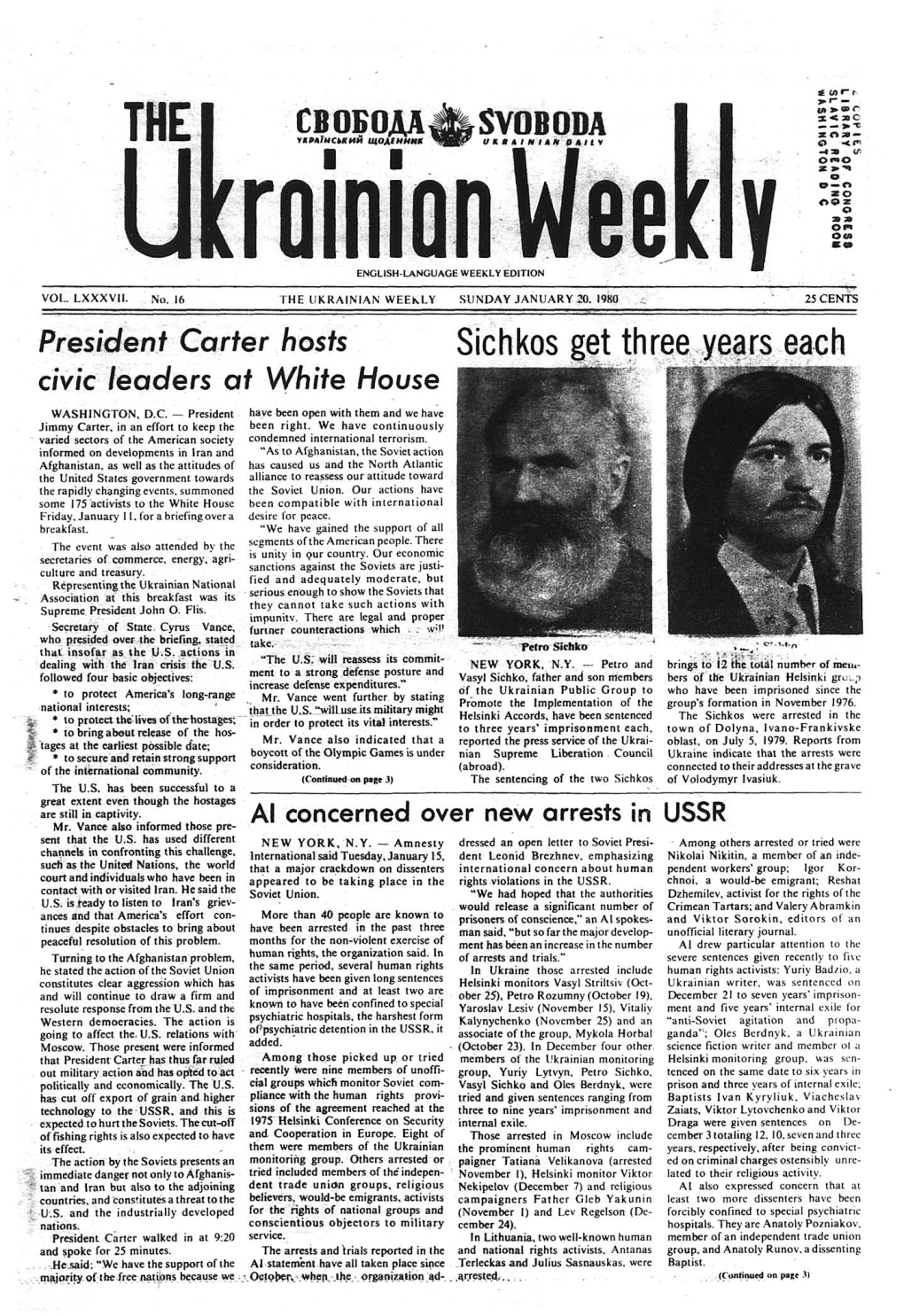 The Ukrainian Weekly 1980