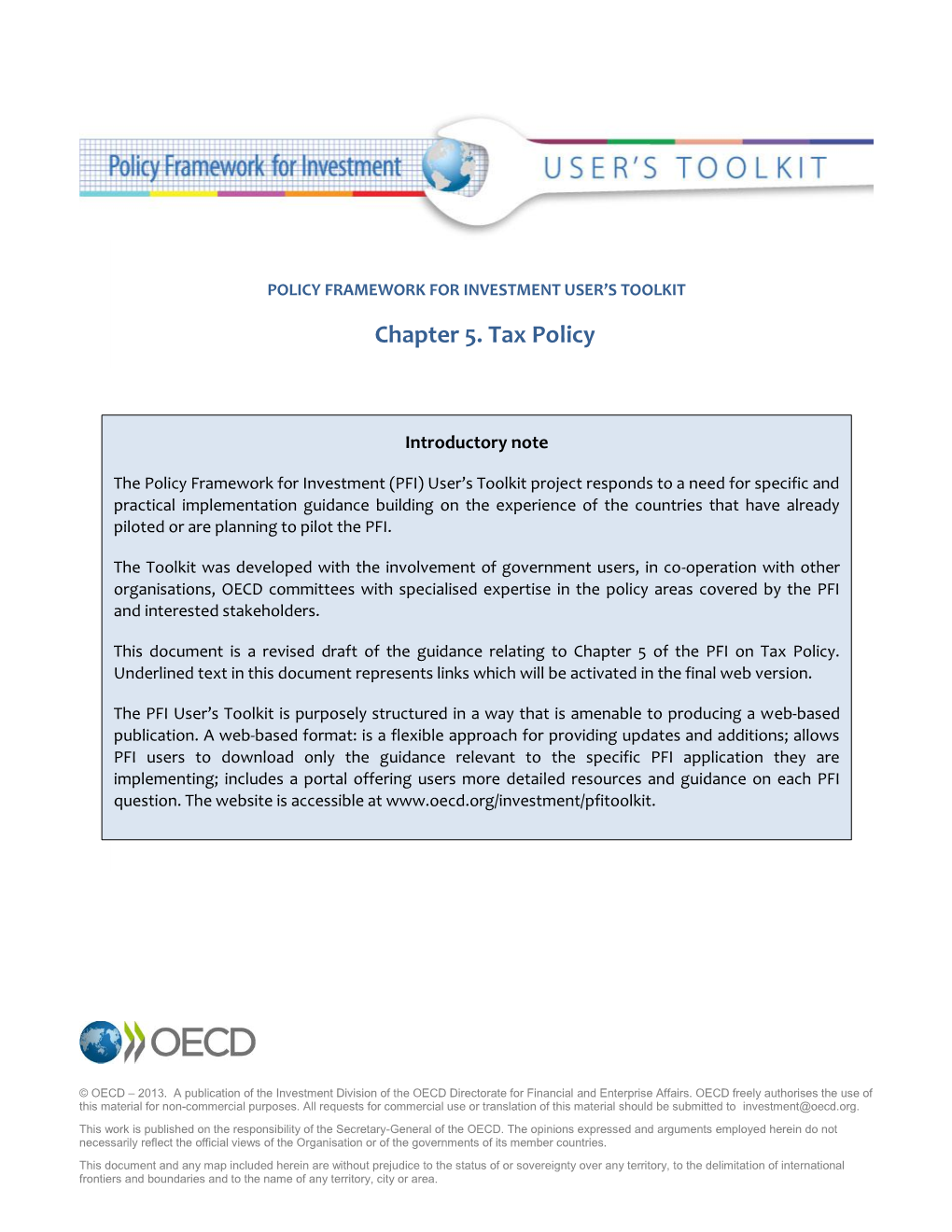 Chapter 5. Tax Policy