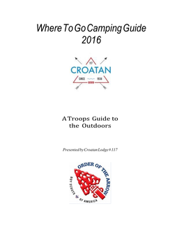 Where to Go Camping Guide 2016