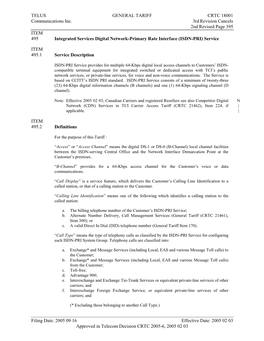 Primary Rate Interface (ISDN-PRI) Service