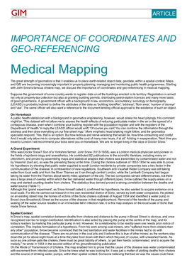 Medical Mapping