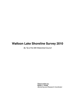 Walloon Lake Shoreline Survey 2010