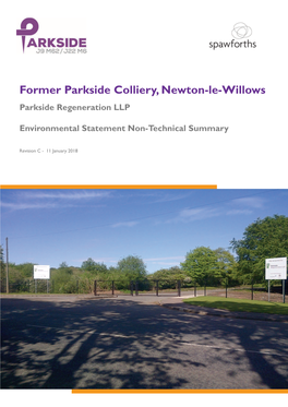 Former Parkside Colliery, Newton-Le-Willows Parkside Regeneration LLP