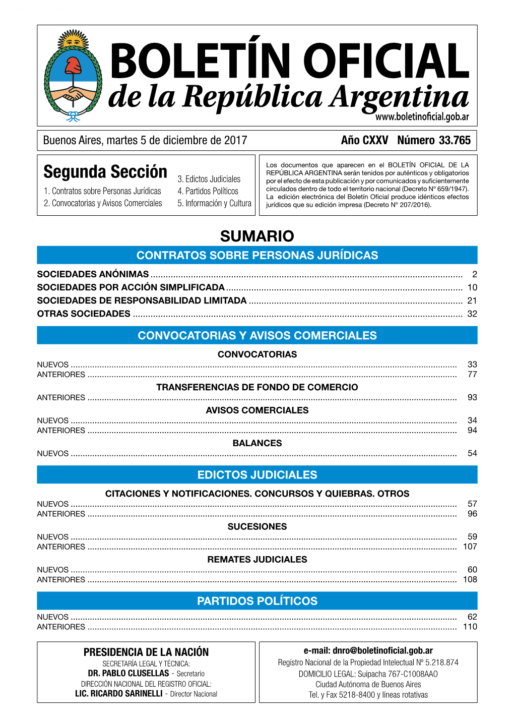 Segunda Sección