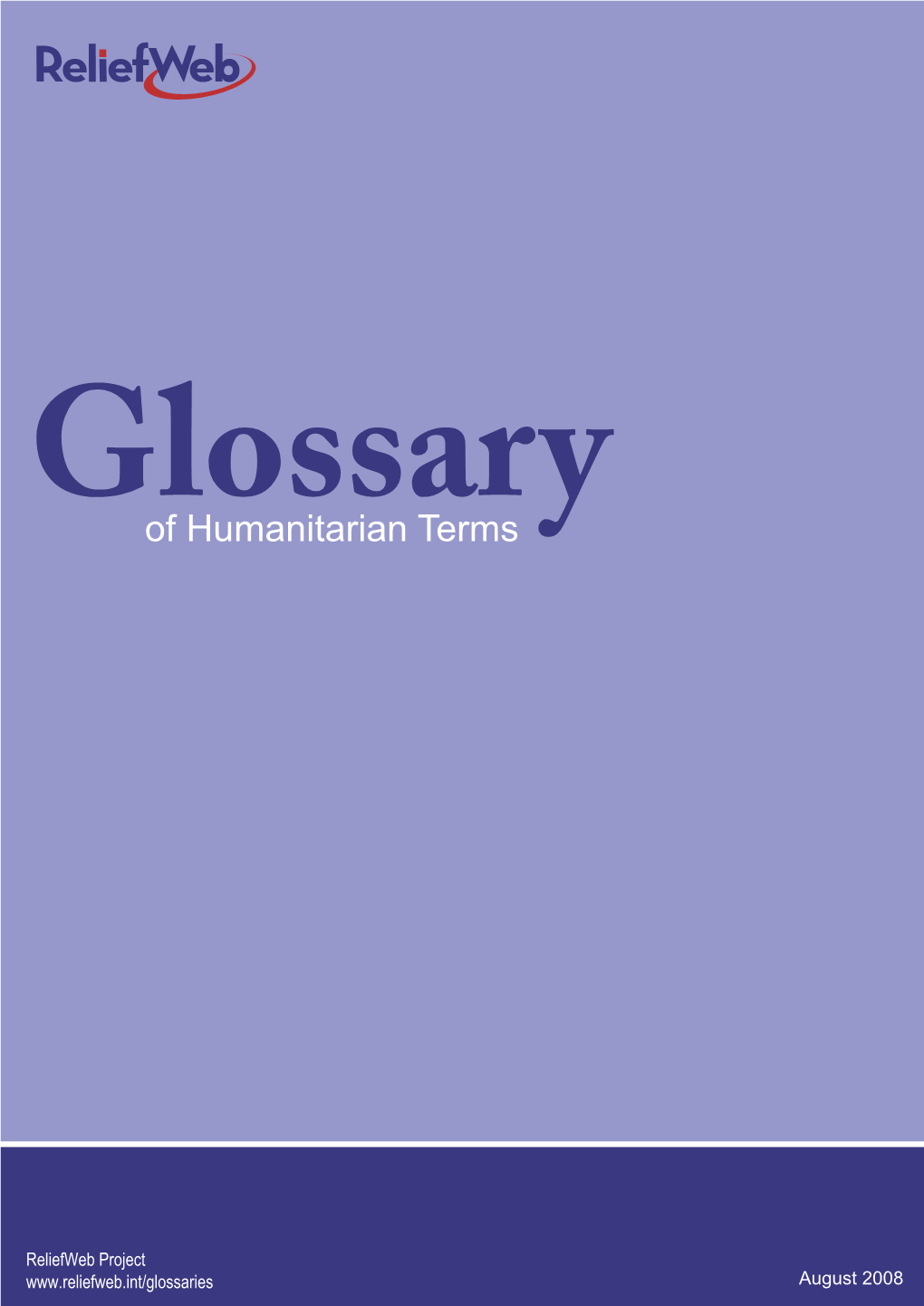 Glossary of Humanitarian Terms