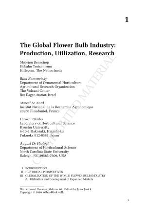 1 the Global Flower Bulb Industry