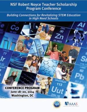 2014 NSF Robert Noyce Teacher Scholarship Program Conference AGENDA