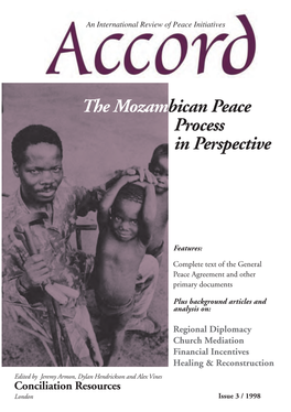 The Mozambican Peace Process in Perspective