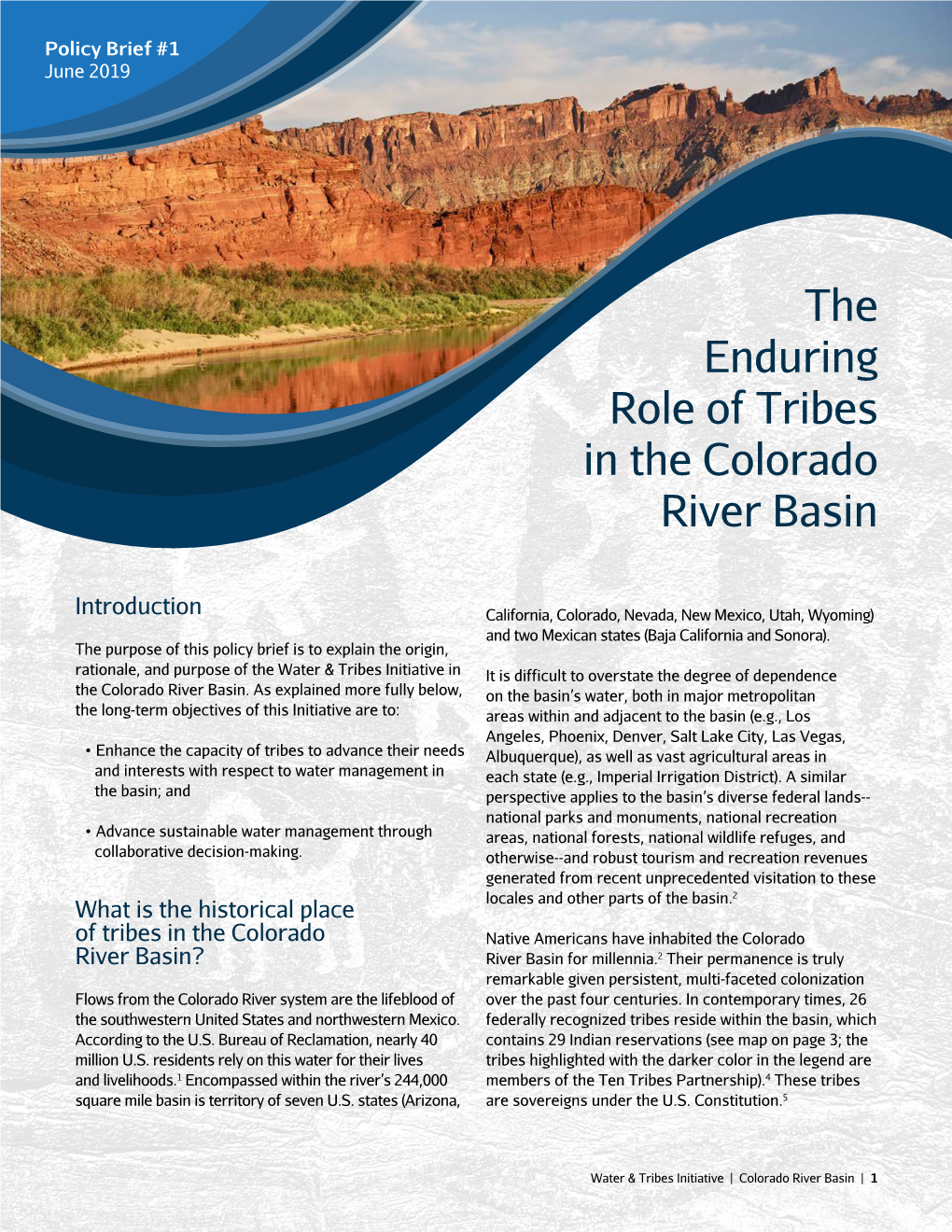 The Enduring Role of Tribes in the Colorado River Basin