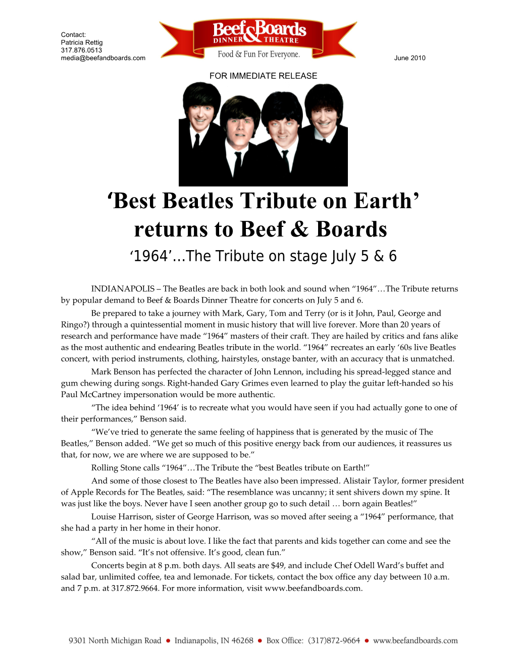 Best Beatles Tribute on Earth