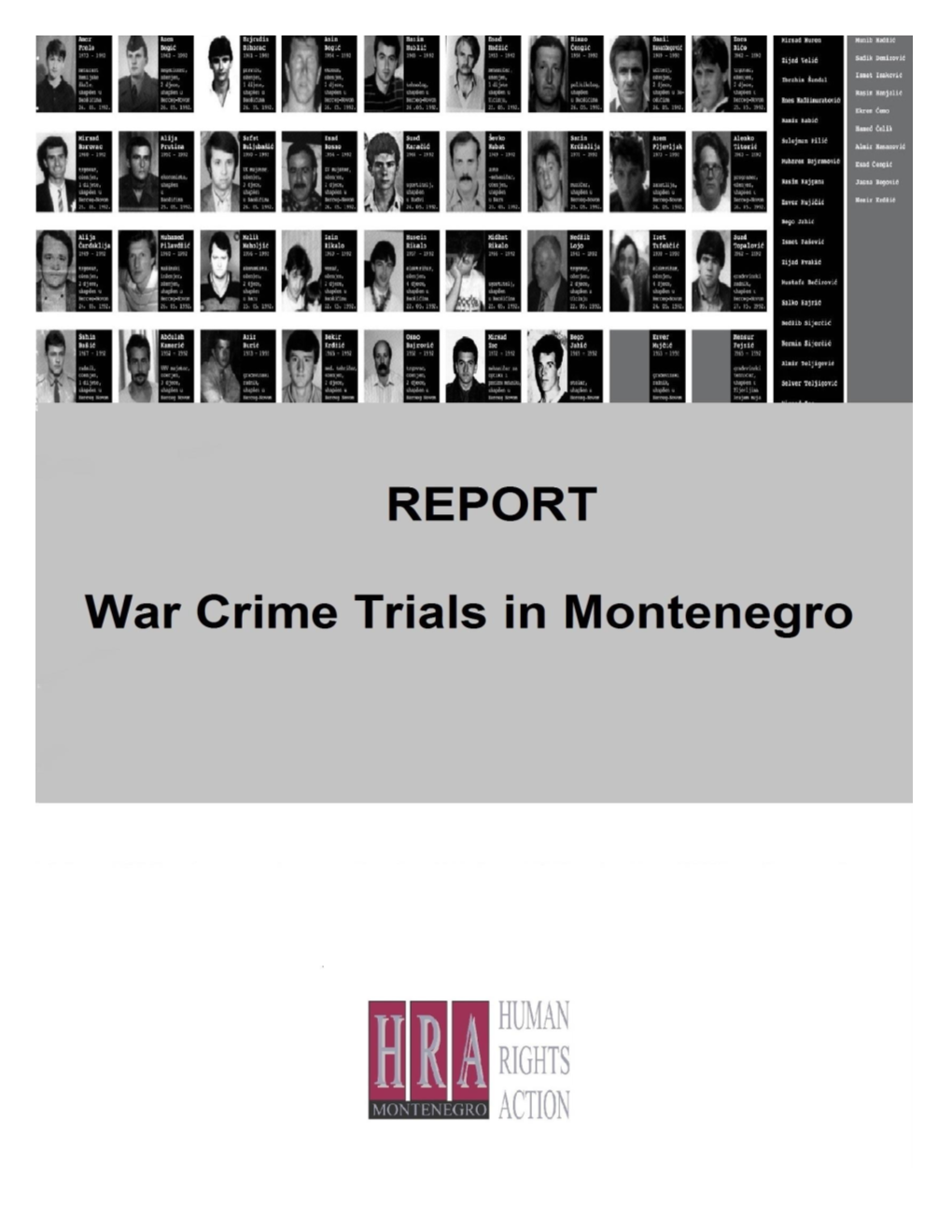 War Crime Trials in Montenegro
