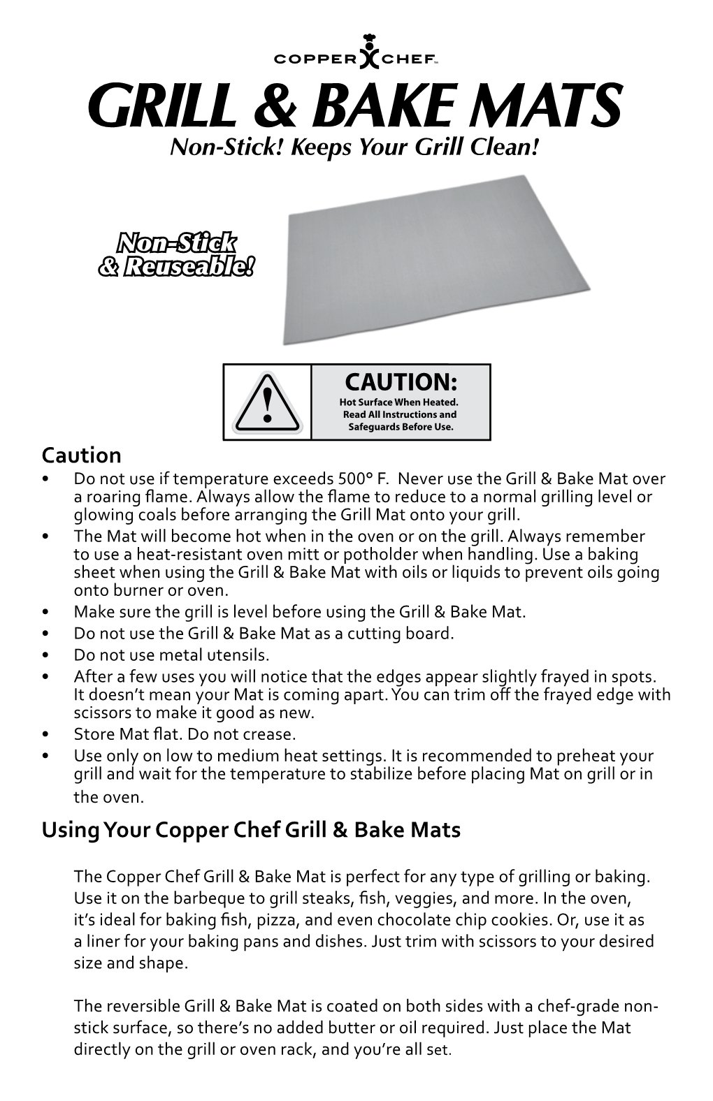 Copper Chef Grill & Bake Mats