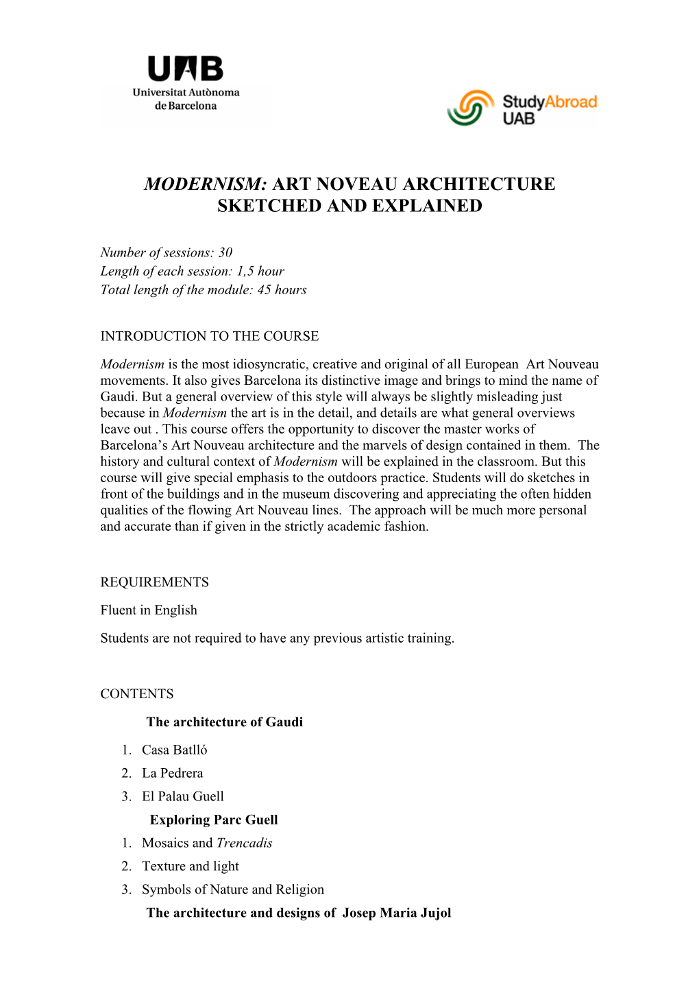 Modernism: Art Noveau Architecture Sketched and Explained
