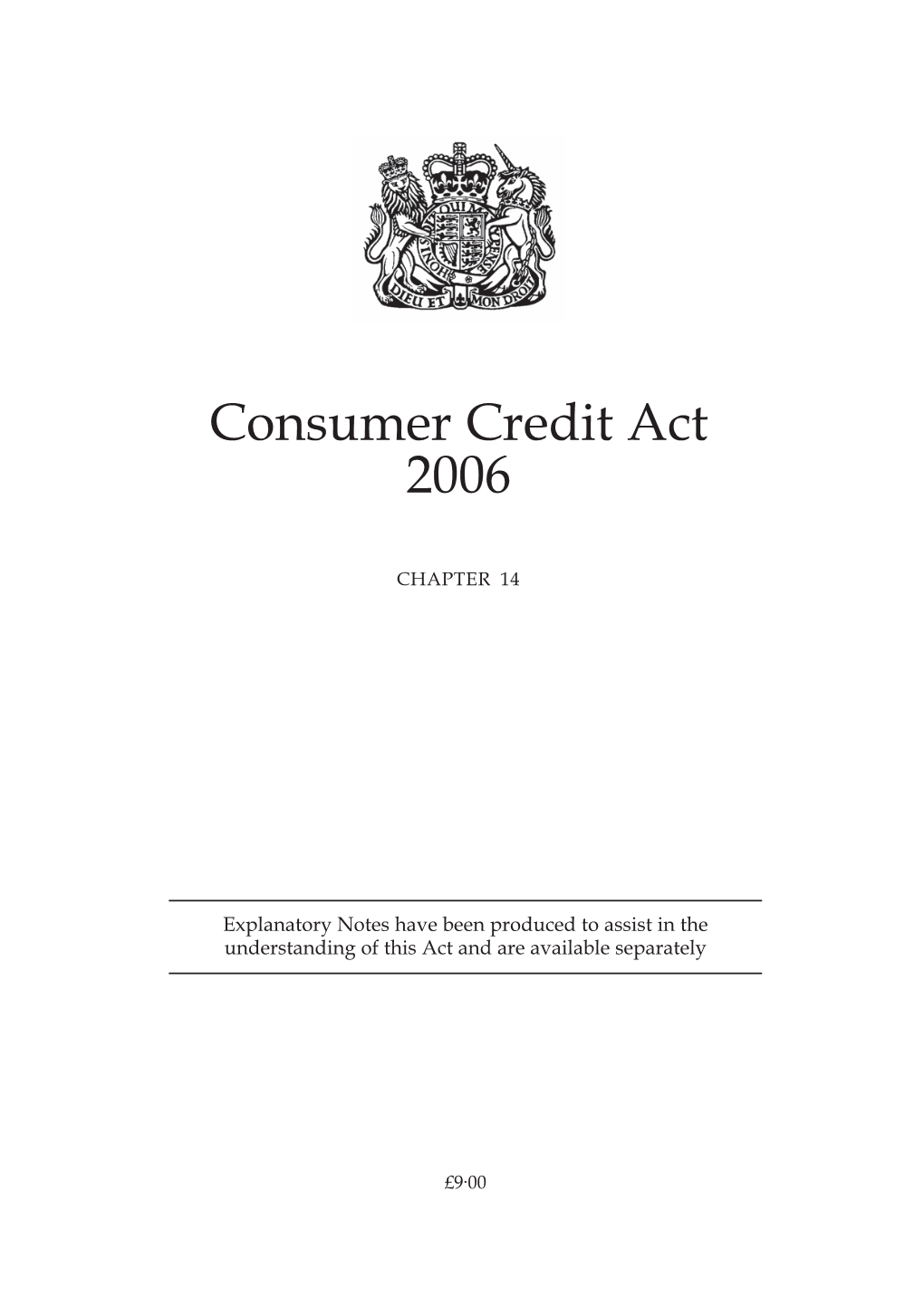 Consumer Credit Act 2006