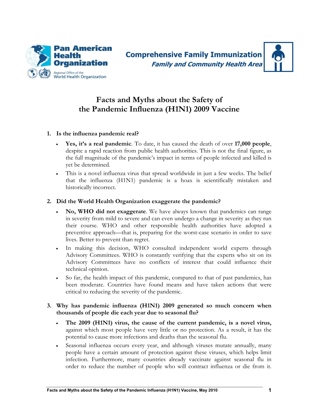 (H1N1) 2009 Vaccine