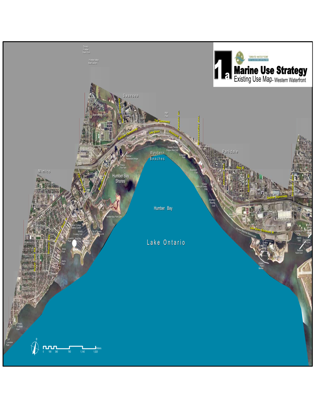 Marine Use Strategy 1A Existing Use Map- Western Waterfront