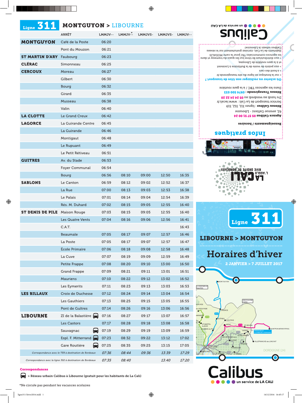 Horaires D'hiver