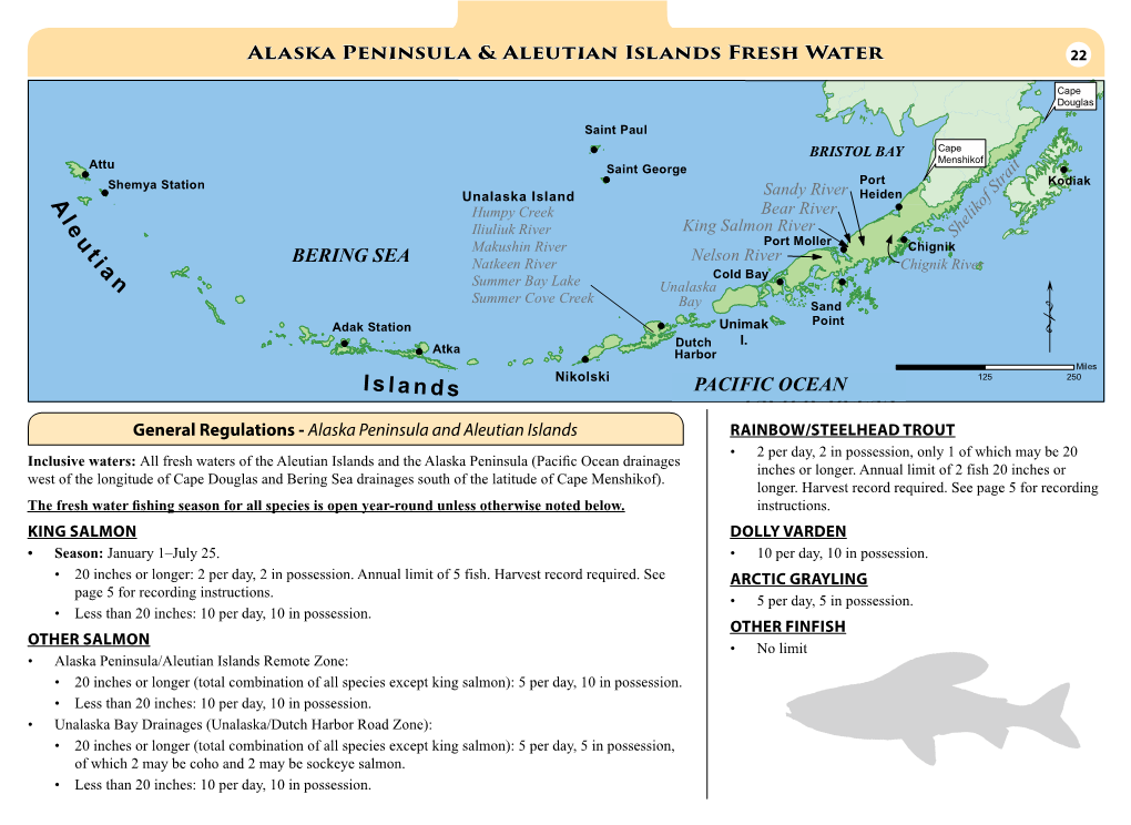 Aleutian Islands and Alaska Peninsula Fresh Waters