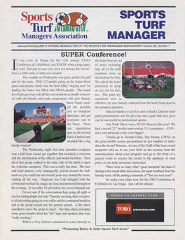SPORTS TURF Managers Association MANAGER