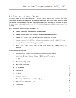 Metropolitan Transportation Plan (MTP) 2040